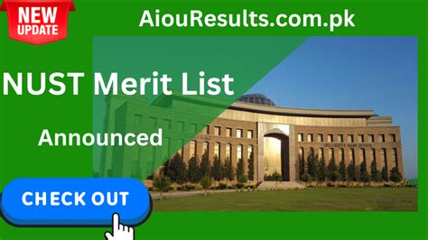 neust entrance exam result 2024|NUST Merit List 2022 and NUST University NET.